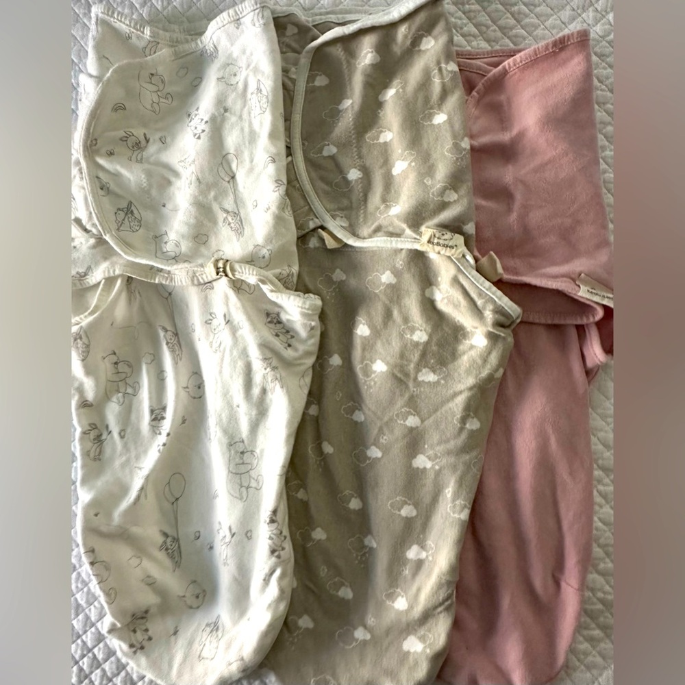 Keababies Bundle of 3 Baby Swaddle Sleep Sacks for Newborn OS